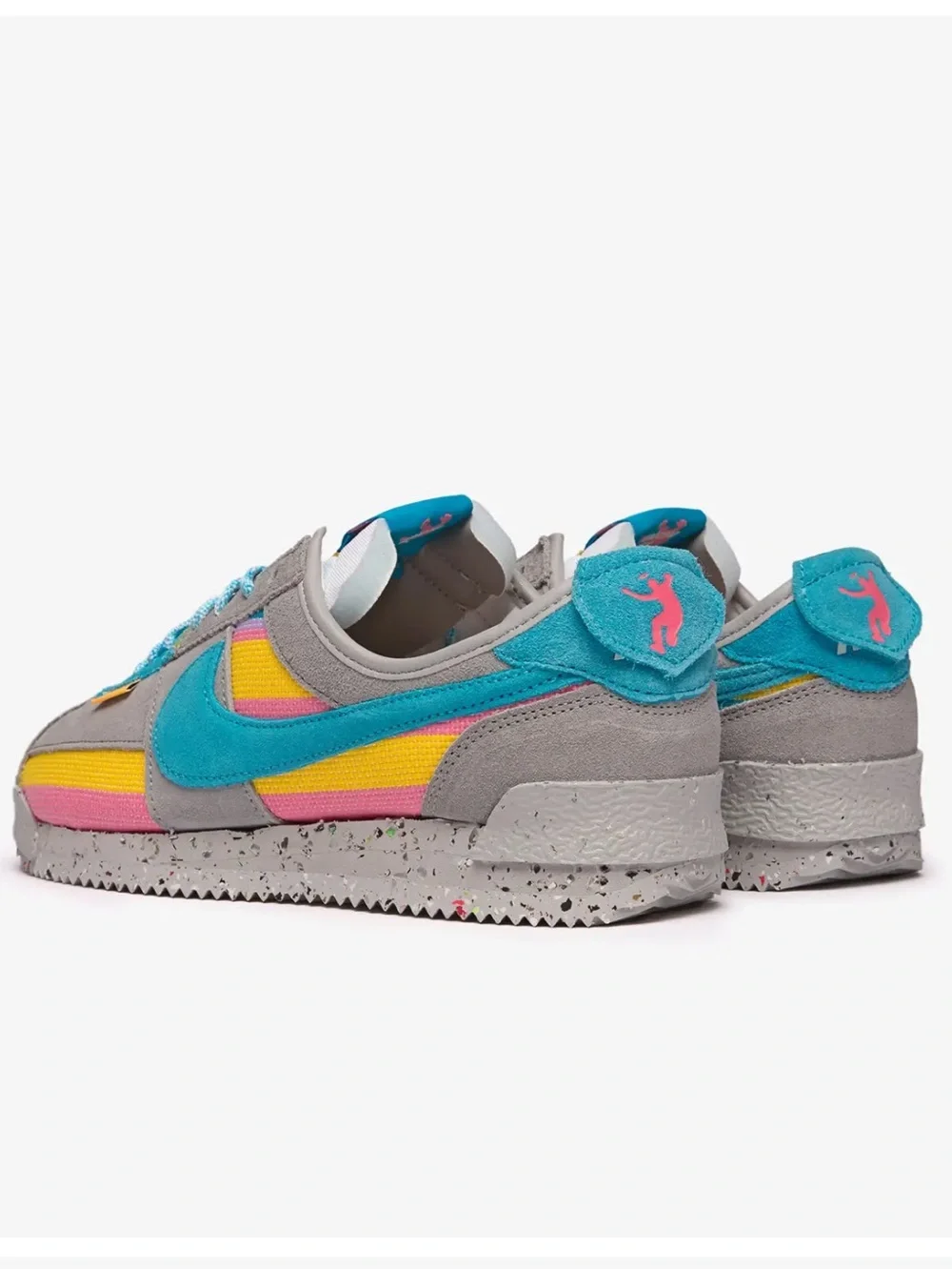 RARE UNION LA x Nike Cortez SP Teal Gray Women's Runner Sneakers